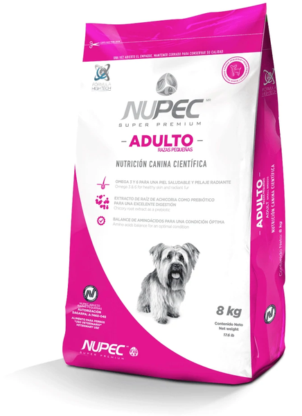 Alimento Nupec Adulto Razas Pequeñas 8kg